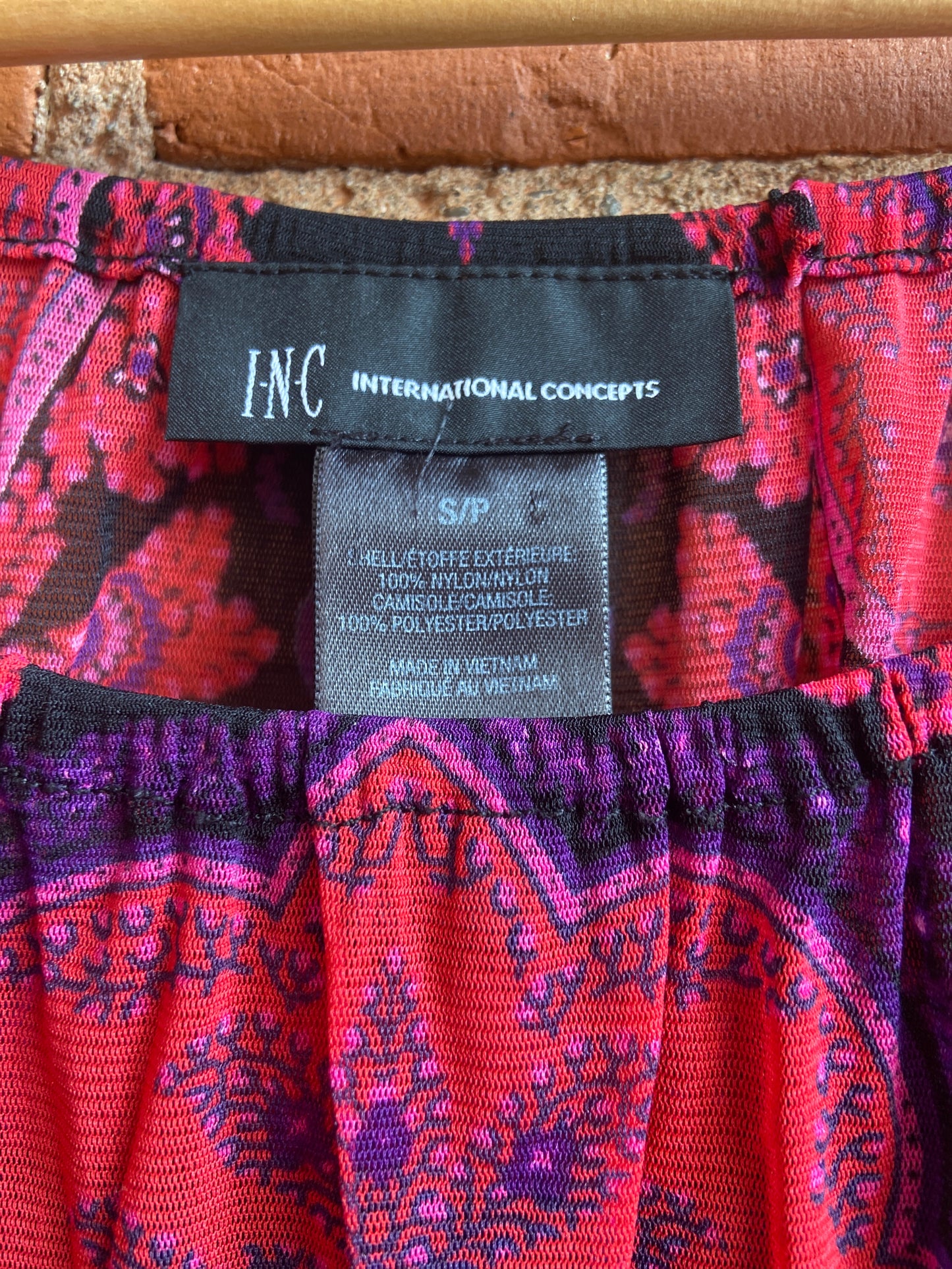 Y2K International Concepts Embellished Paisley Print Blouse
