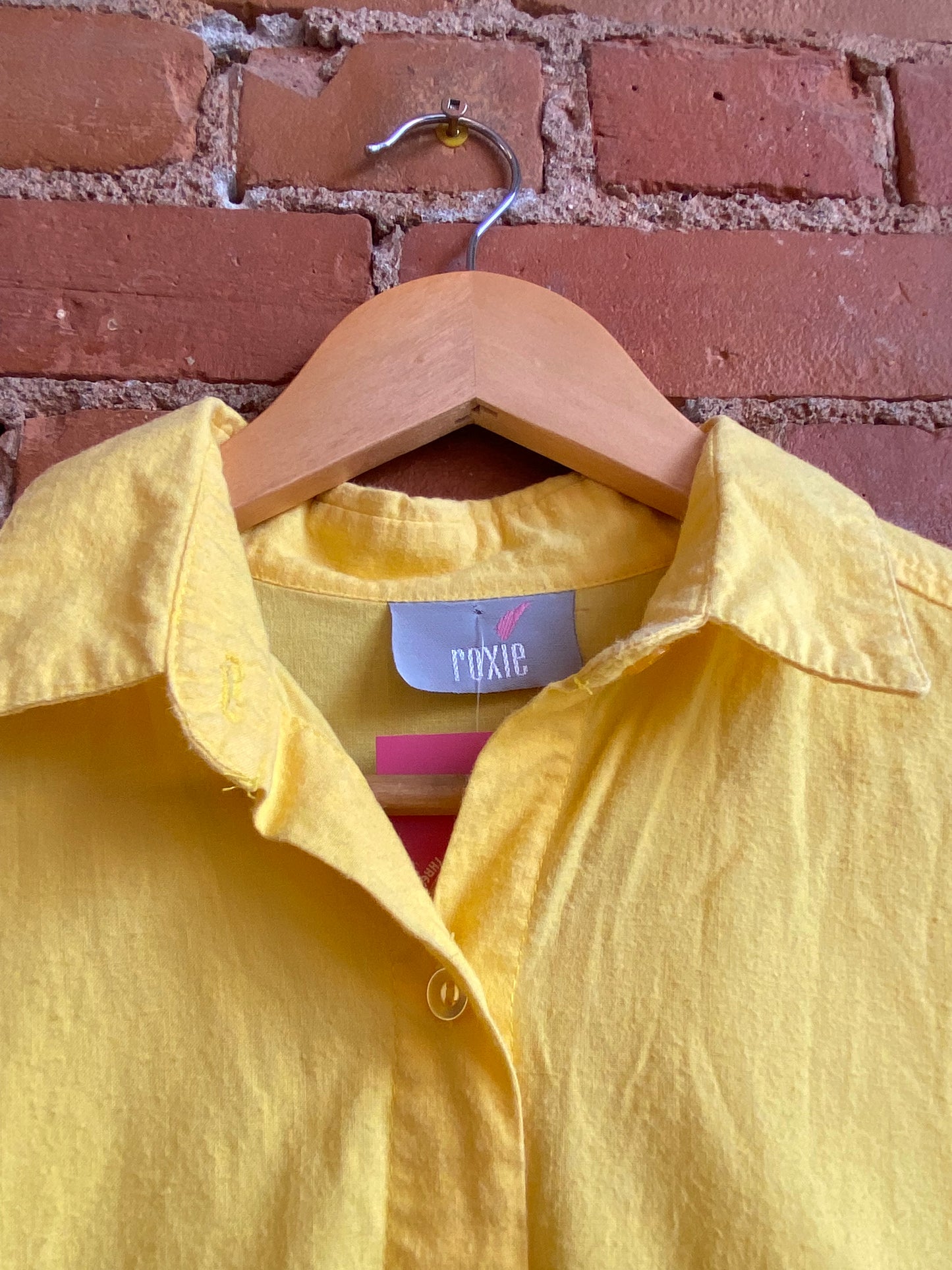 1980s Roxie Yellow Shirt