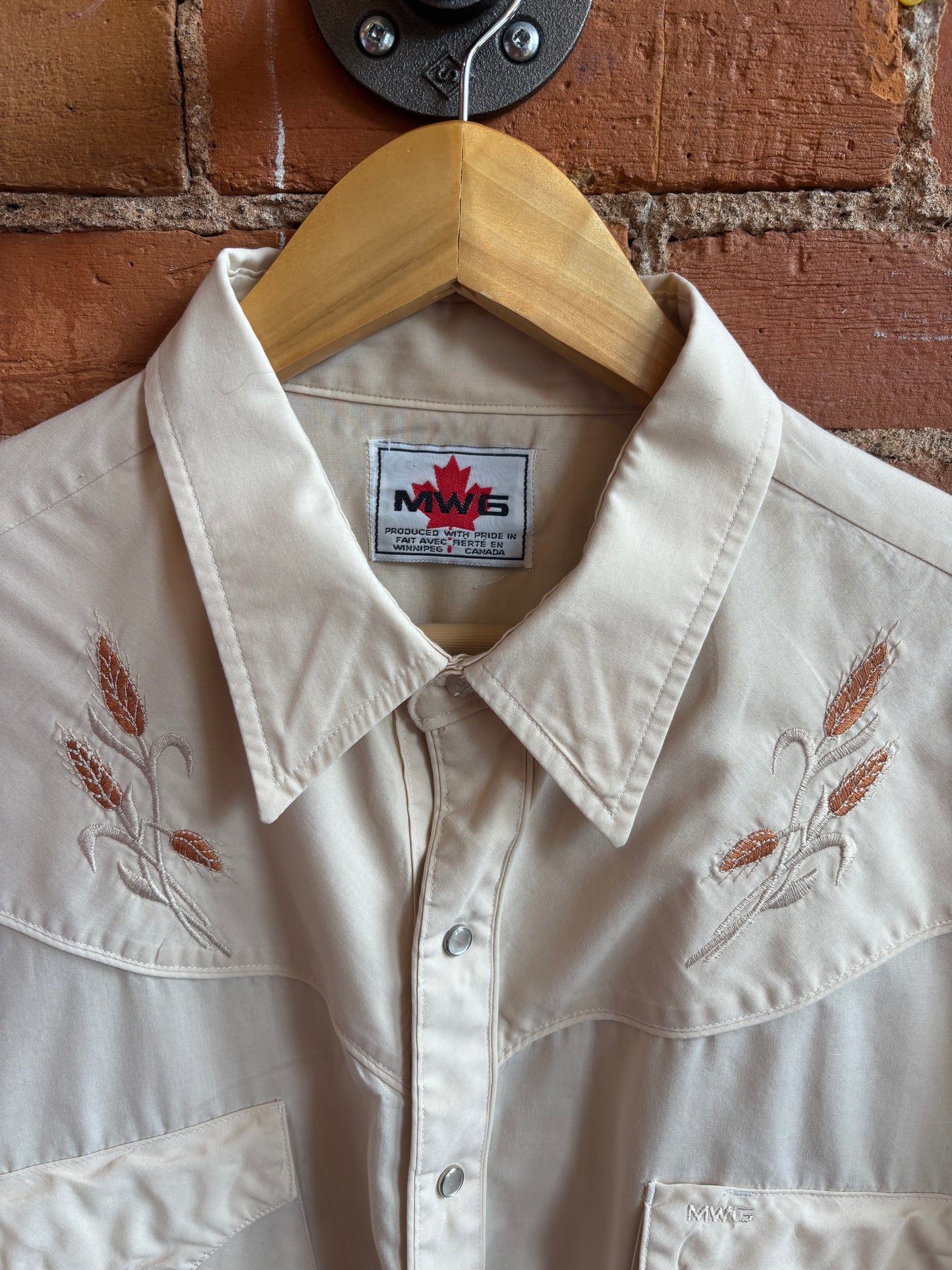 MWG Western Wheat Sheaf Shirt Pearl Snaps