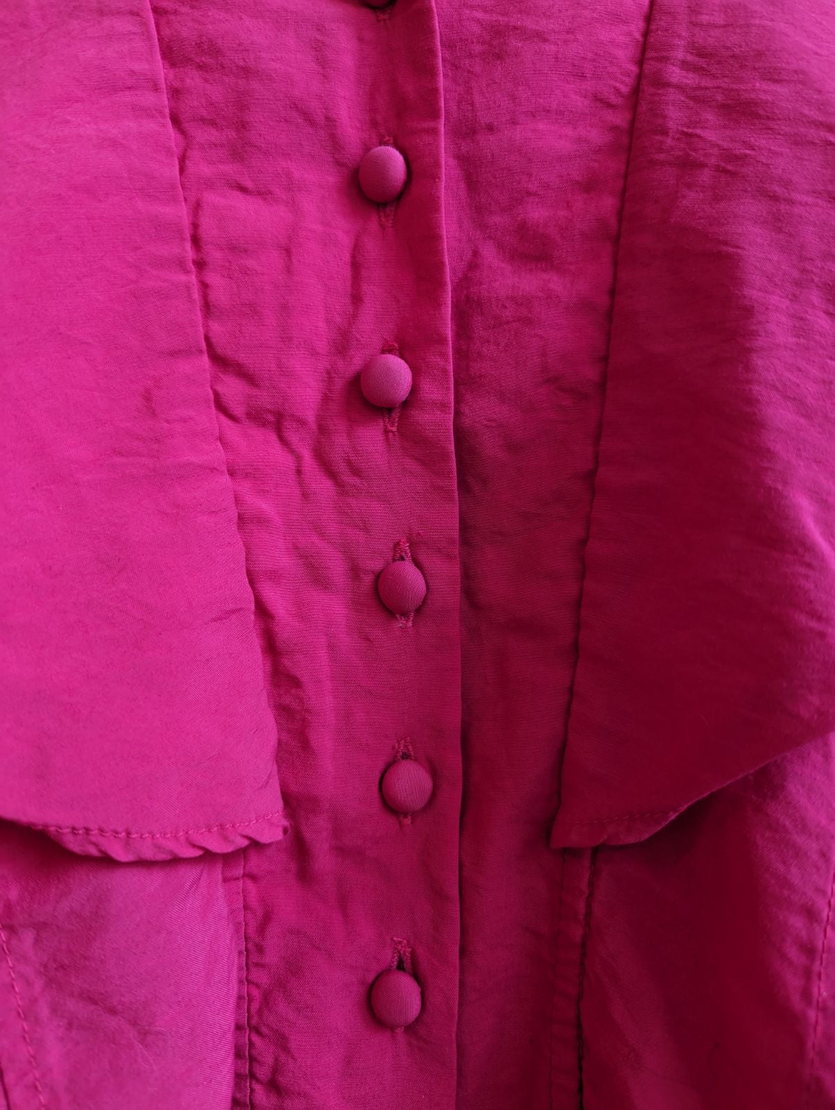 1980s Smart Set Pink Cropped Blouse