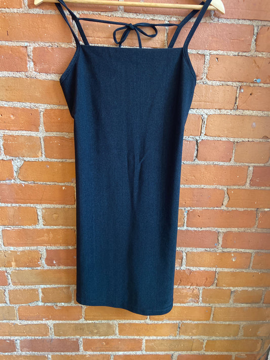90's Jacob Black Shimmery Mini Dress