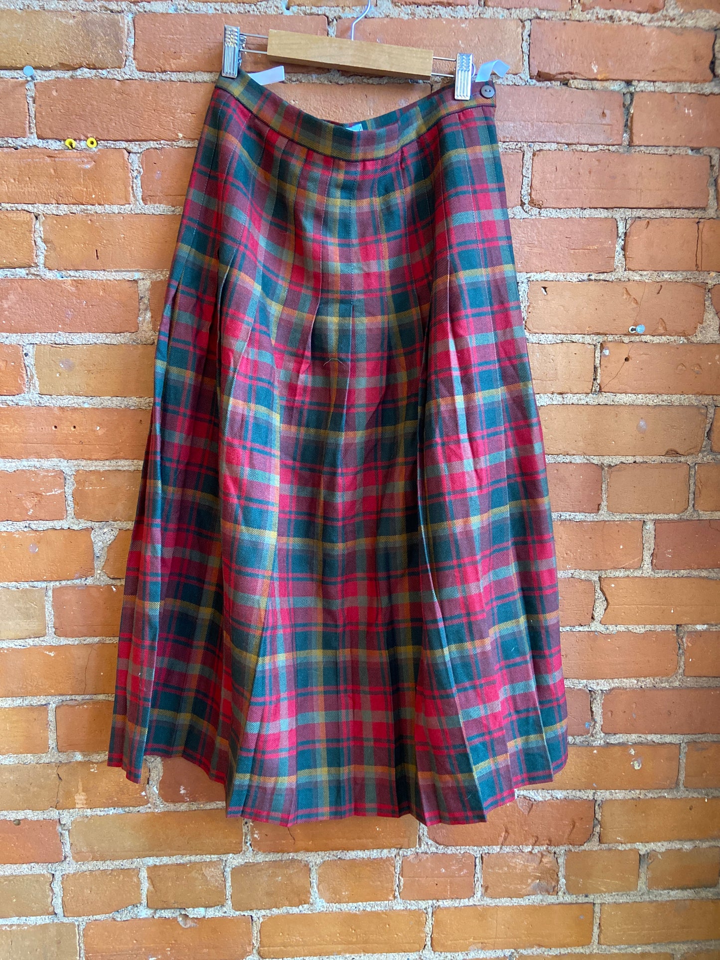 90s Tartan Scottish Wool Skirt