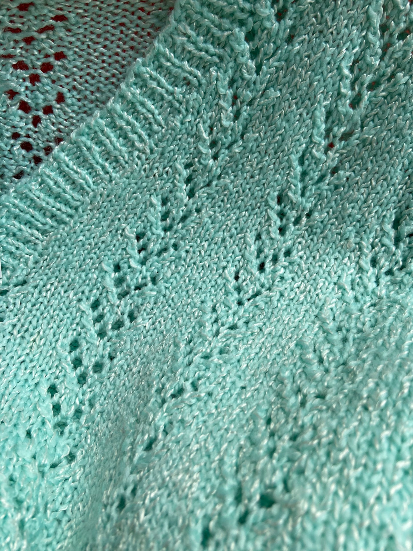 Handmade Crotchet Mint Green Sweater