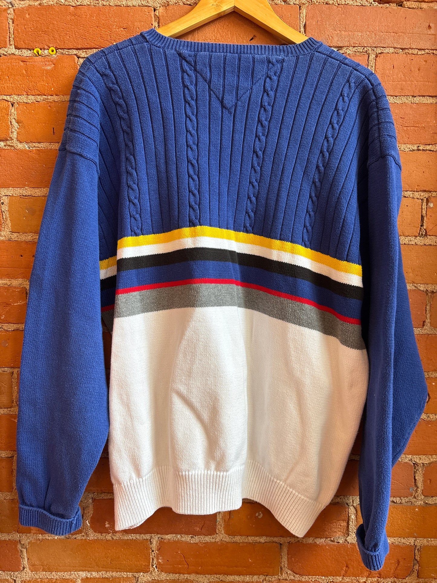 Tommy Hilfiger Cotton V-Neck Golf Sweater