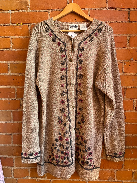 Northern Reflections Wool Blend Cardigan Sweater