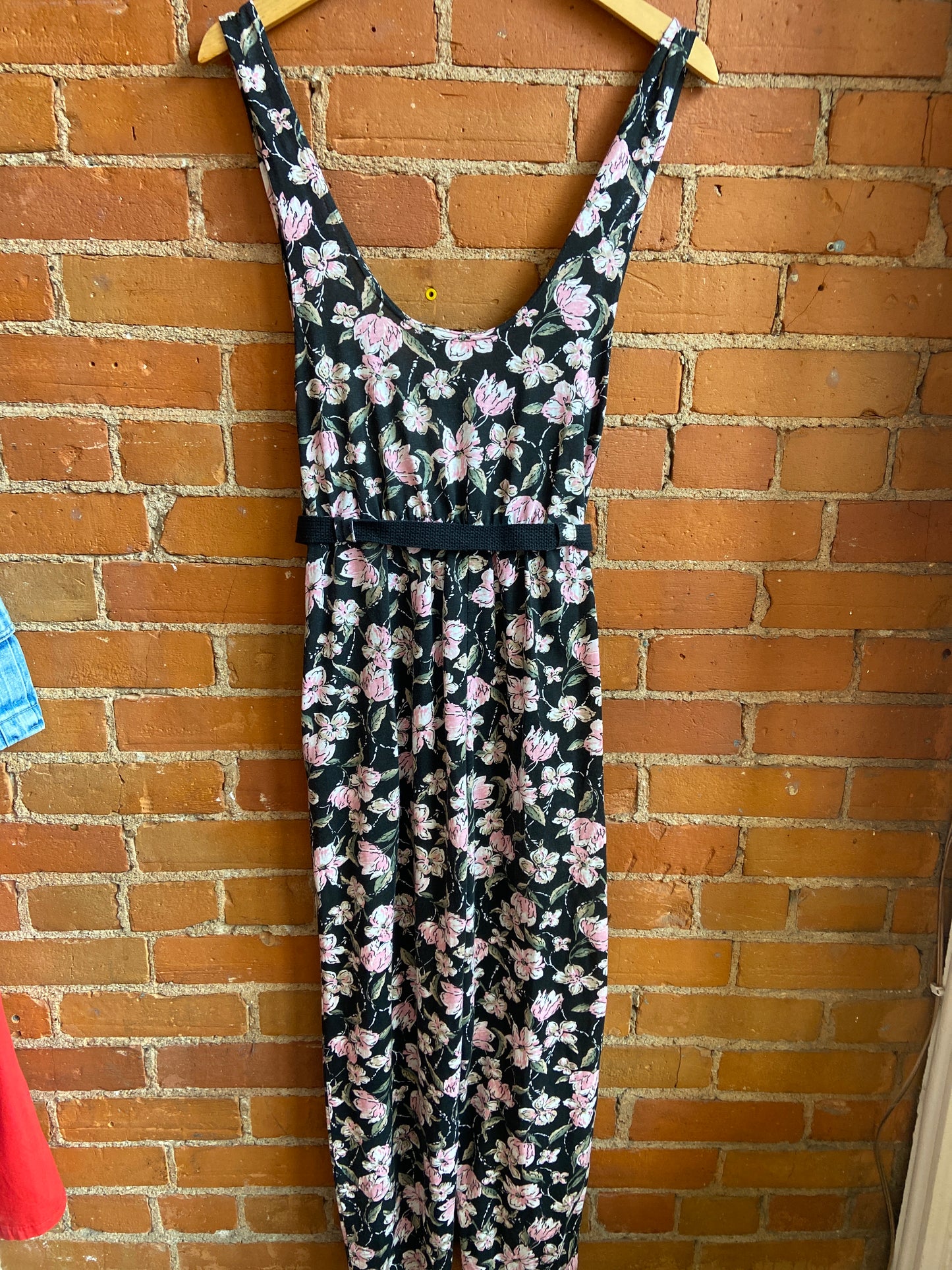 90’s Floral Jumpsuit