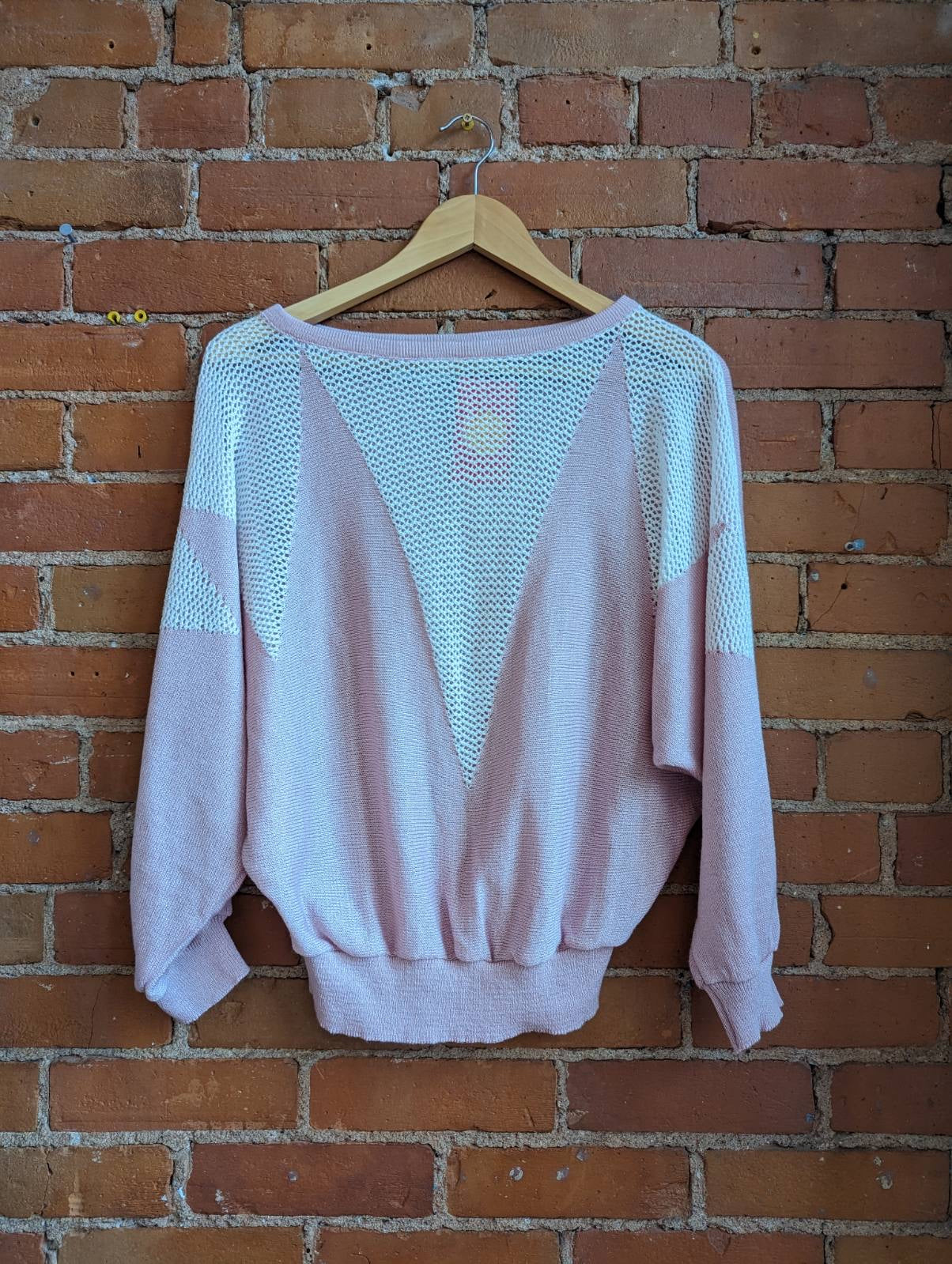 1980s Impromptu Pink Sweater