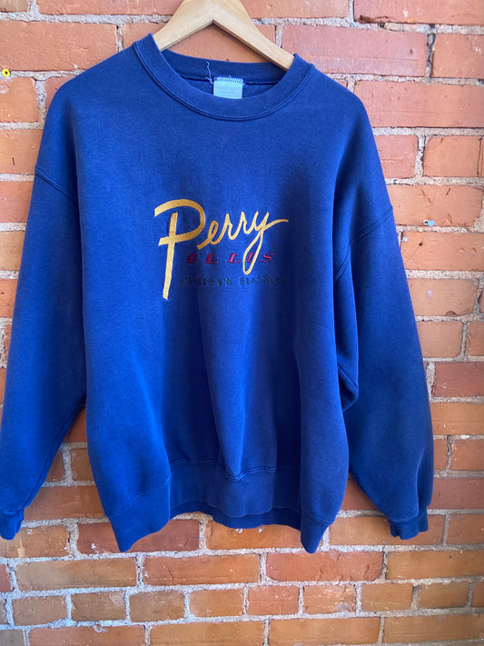 90's Perry Ellis Embroidered Crewneck