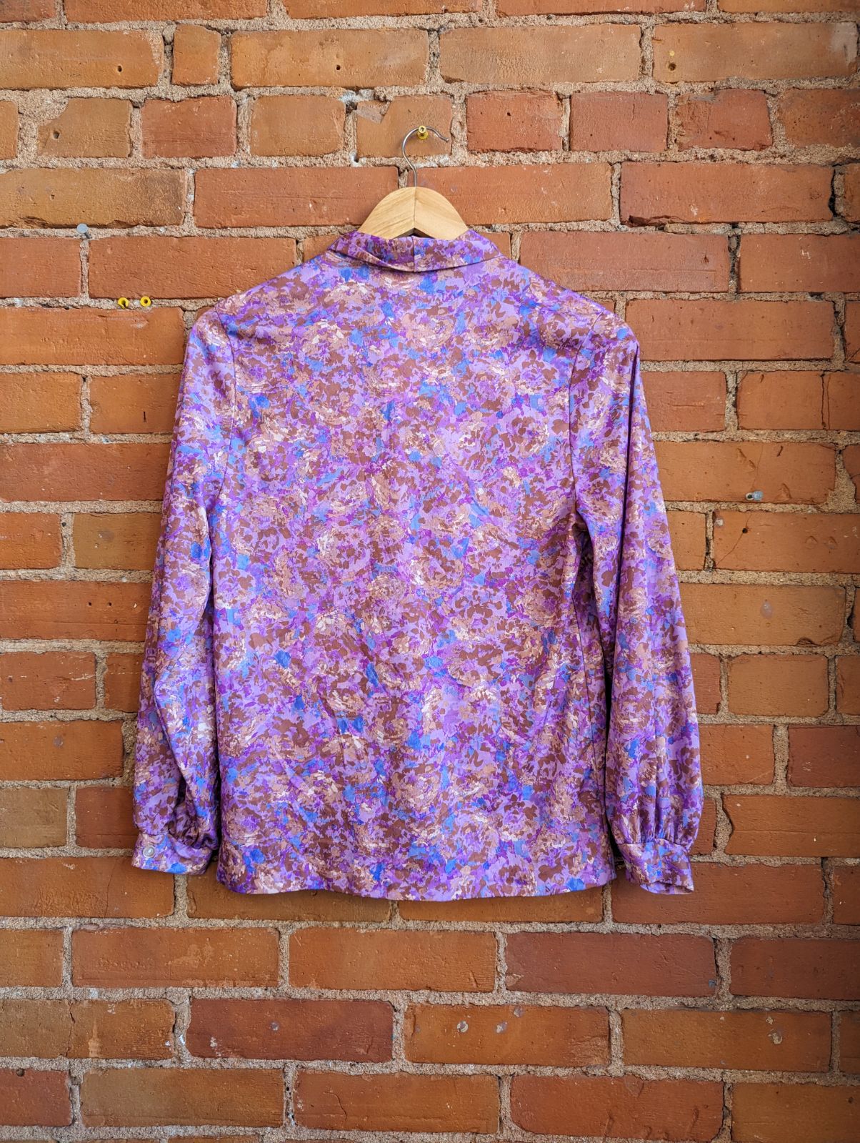 1970s Fashion Force Floral Blouse