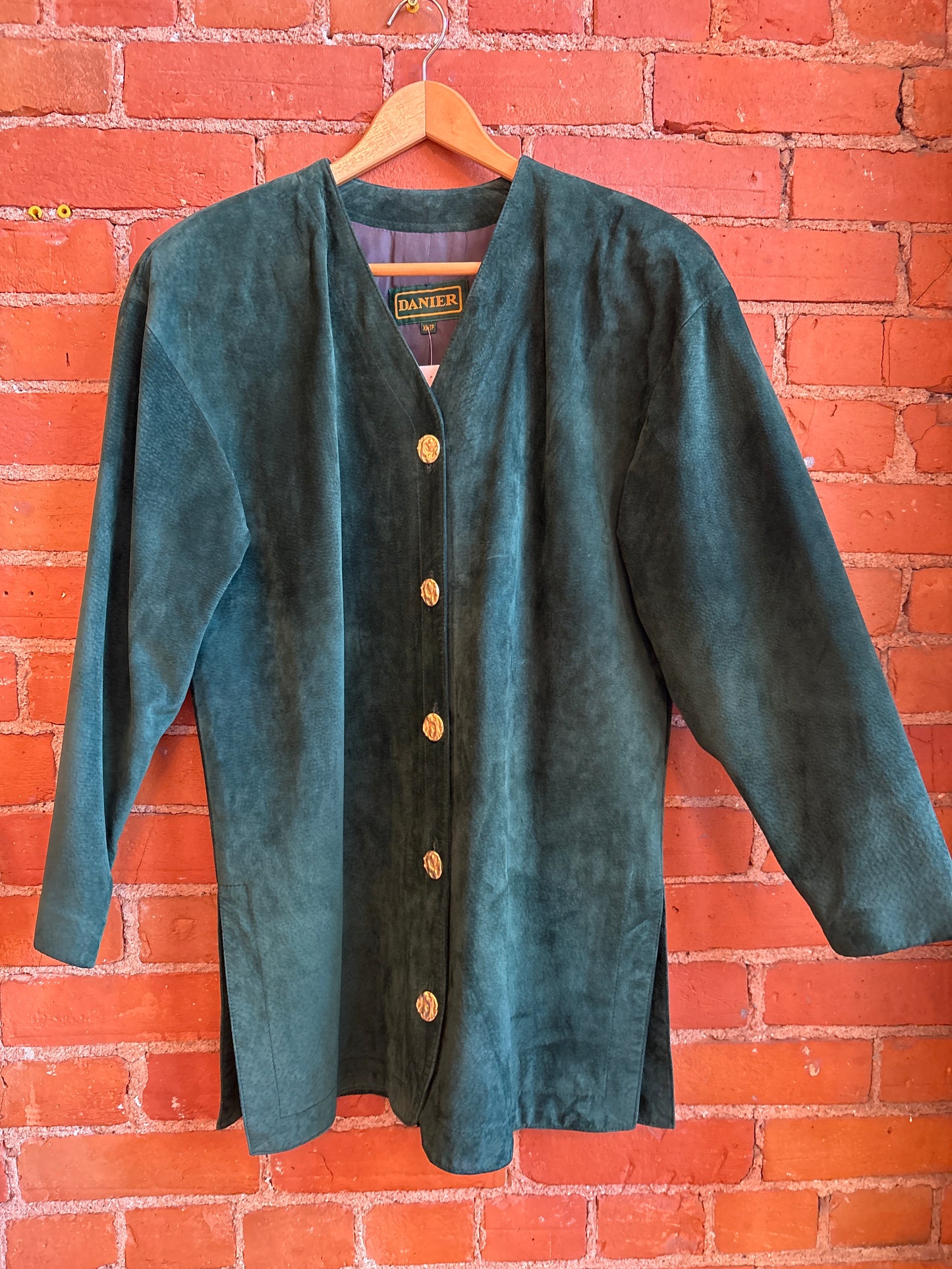 90s Suede Danier Hunter Green Blazer