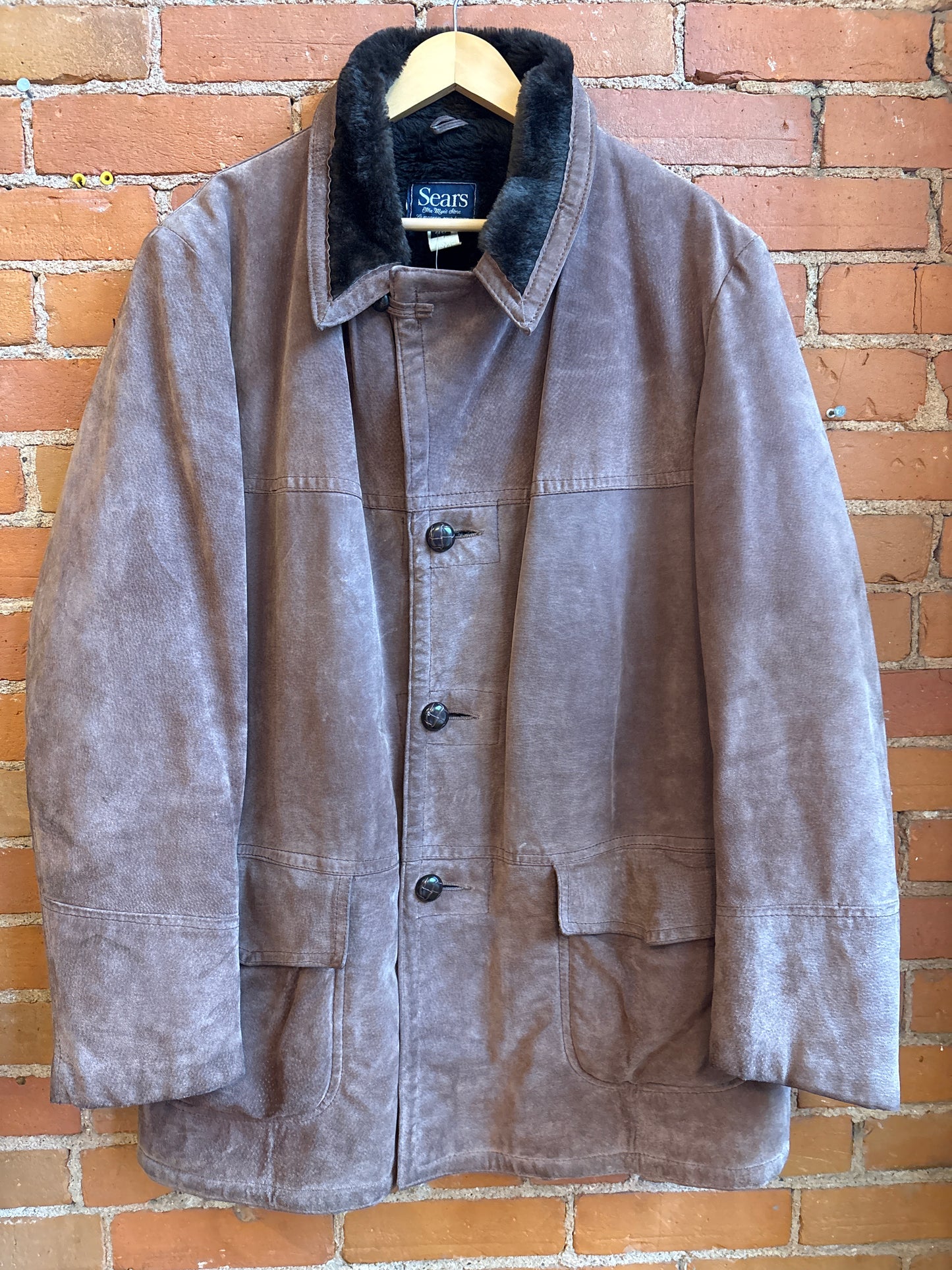 Sears the Men’s Store Leather Heavy Jacket