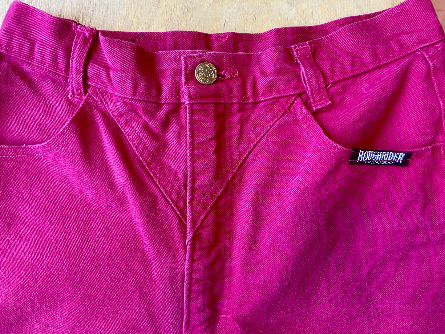 80's Hot Pink Roughrider Denim