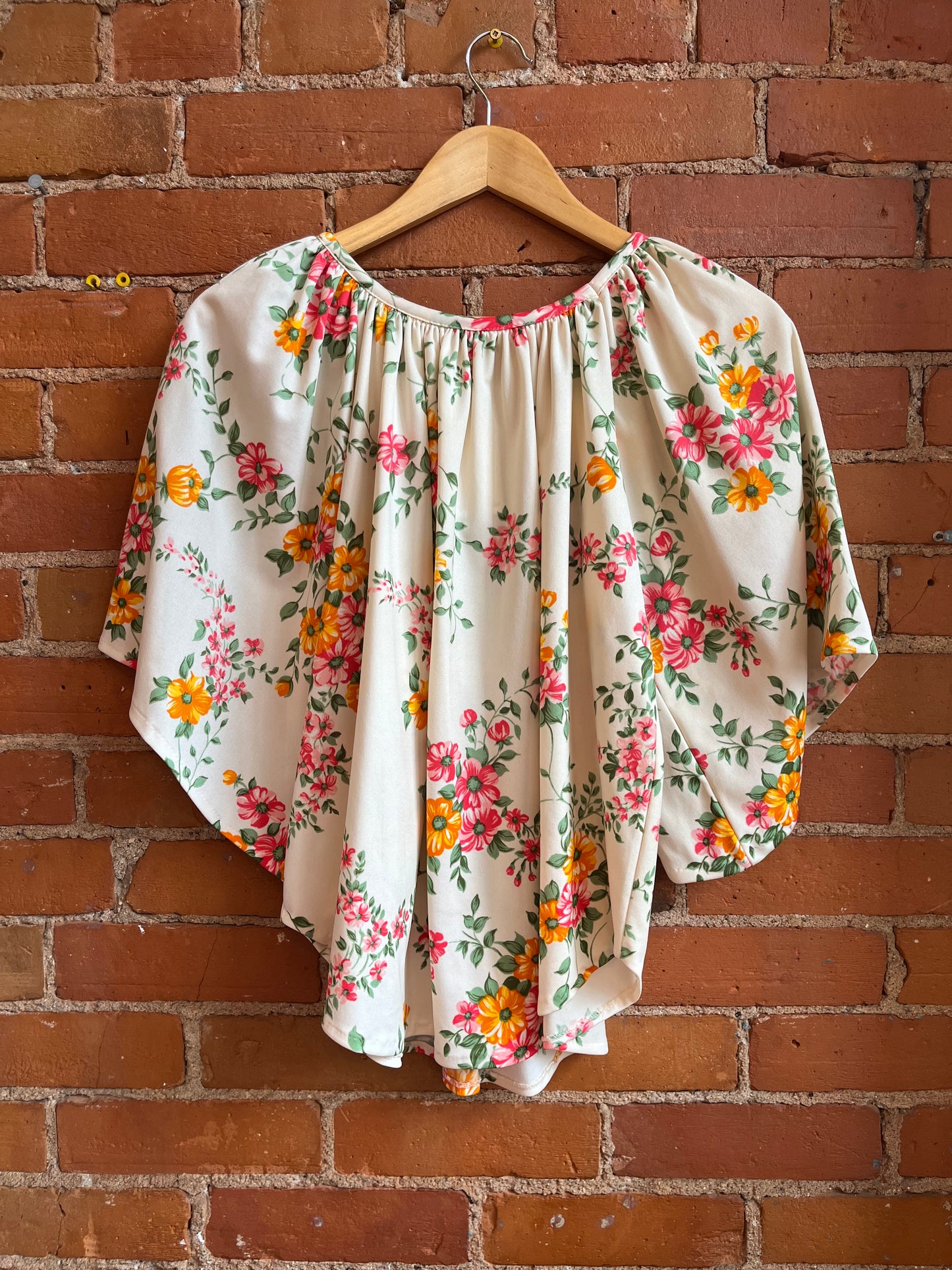 70’s Floral Print Top