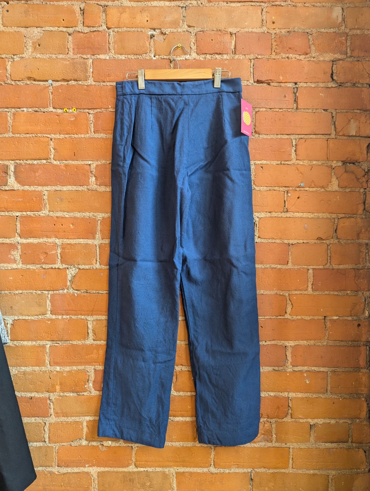 1980s Petites by Phil Casey Blue Wool Pants