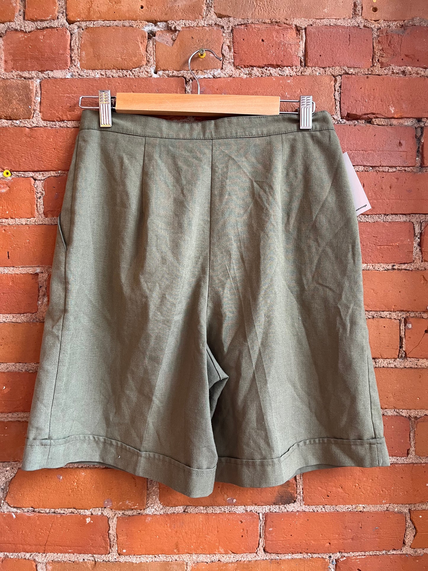 Olive Green High Waisted Shorts