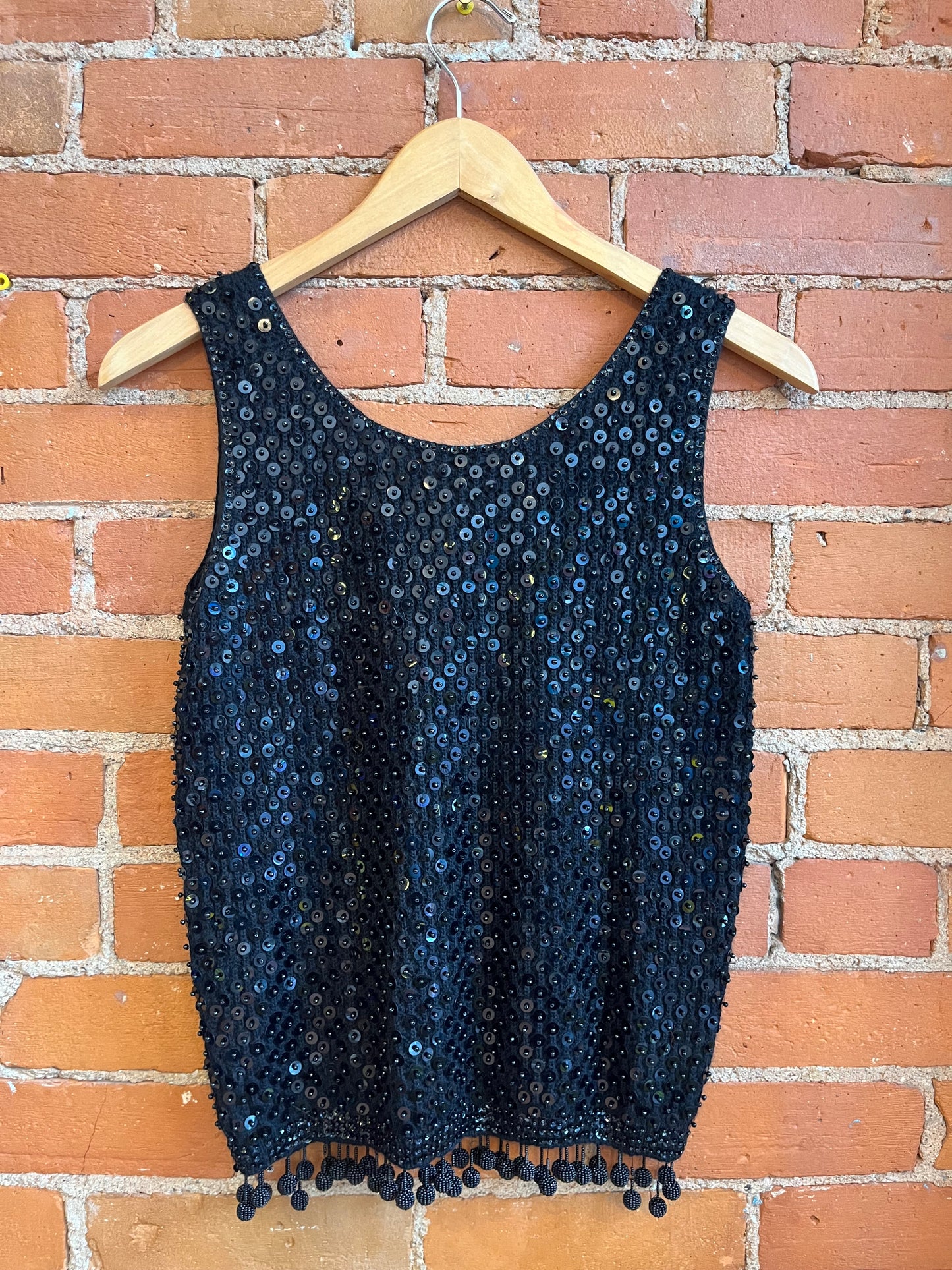 60’s Wool & Sequin Sleeveless Top