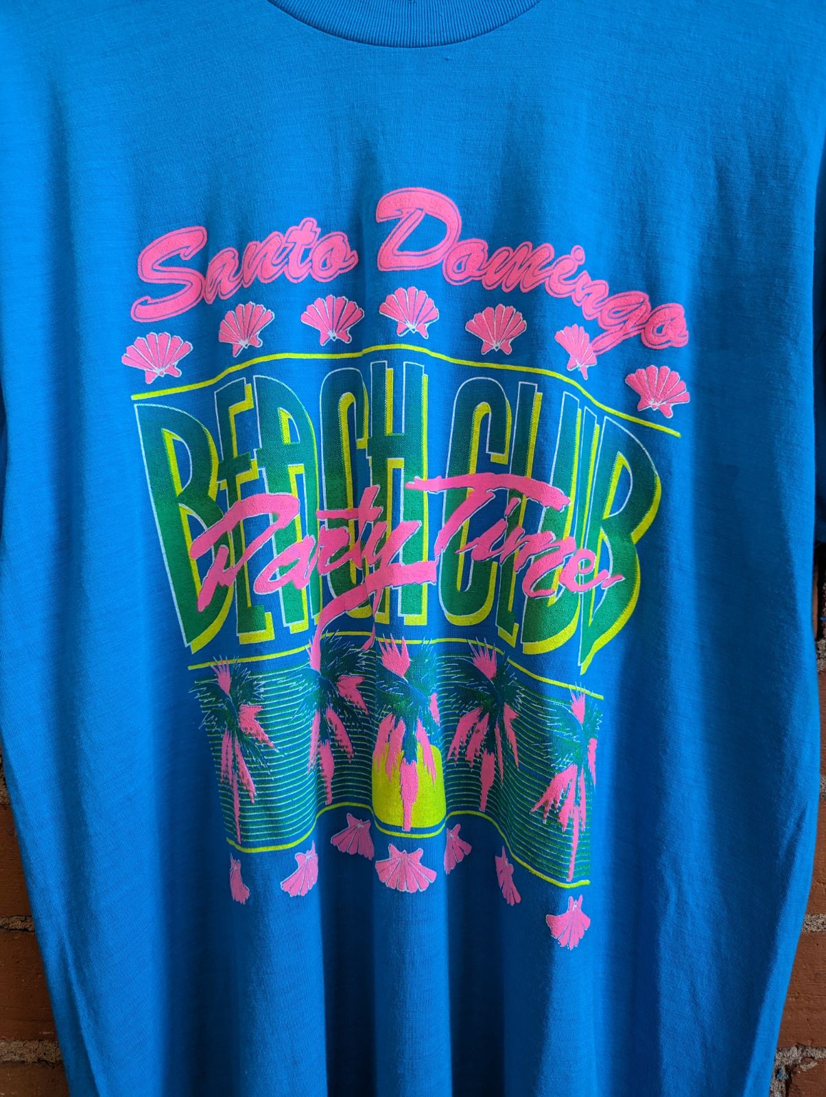 1990s Santo Domingo Beach Club Swimsuit Coverup Tee