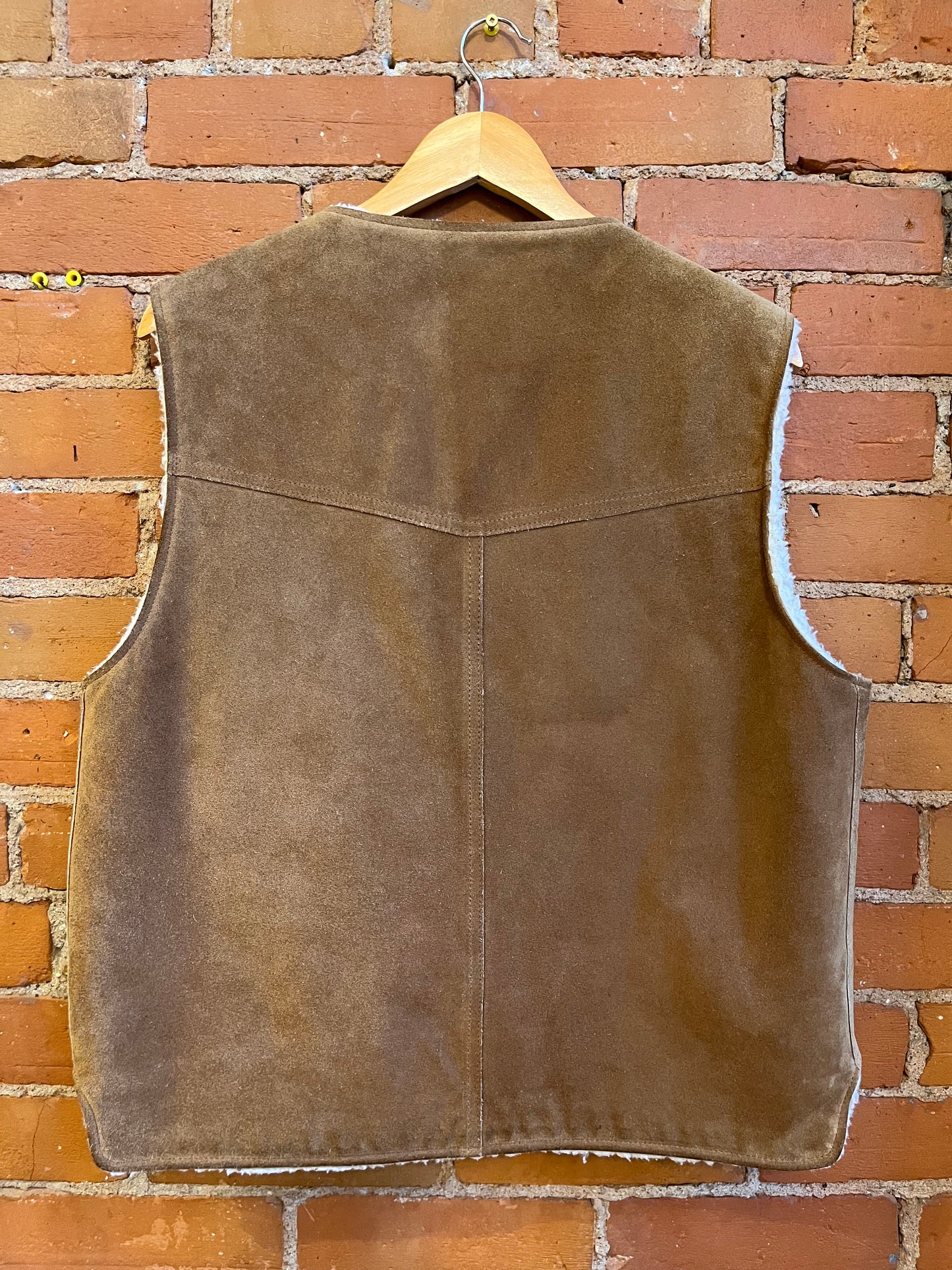 70’s Suede Sherpa Vest