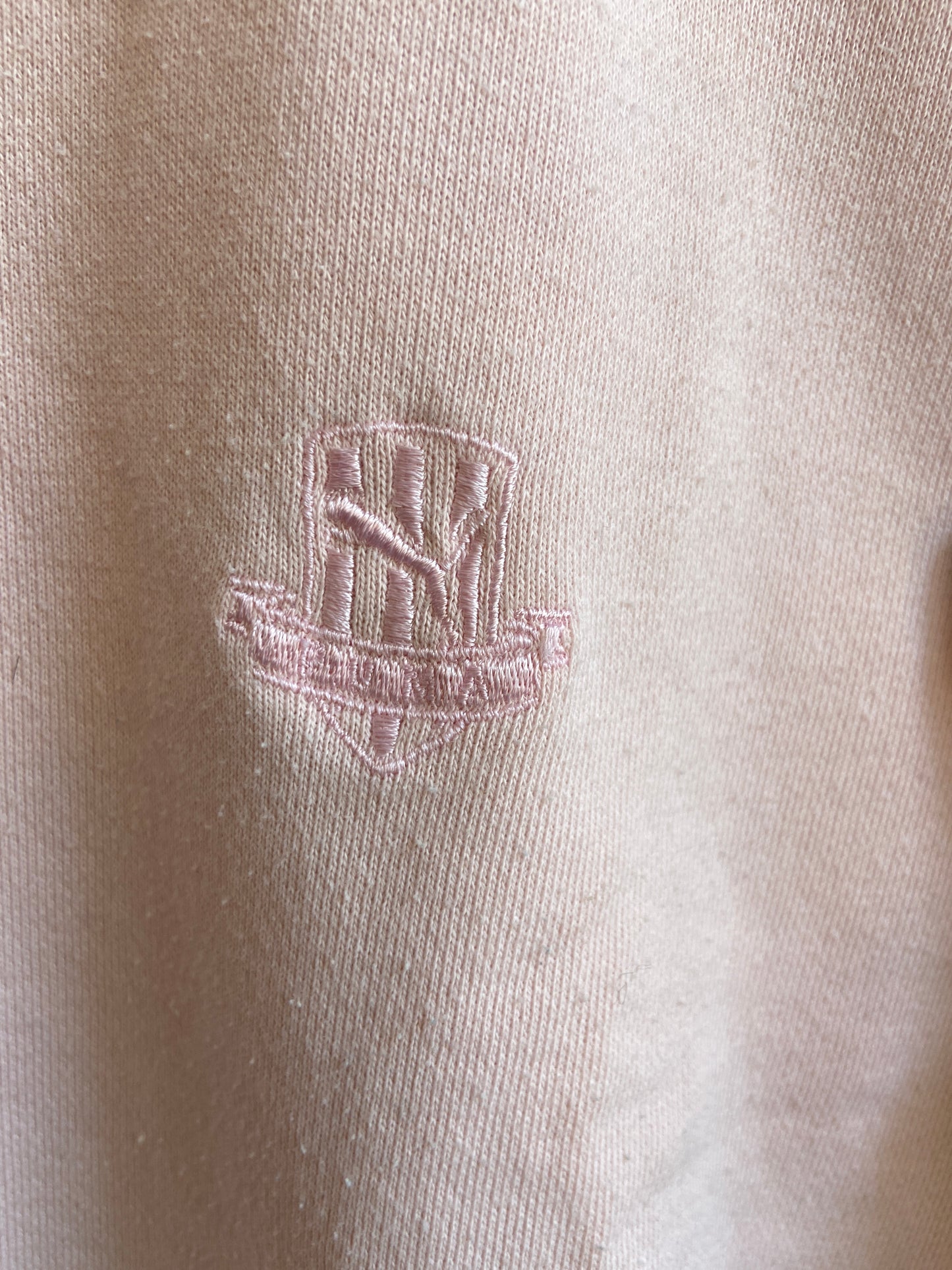 PUMA Baby Pink Short-Sleeve Sweatshirt