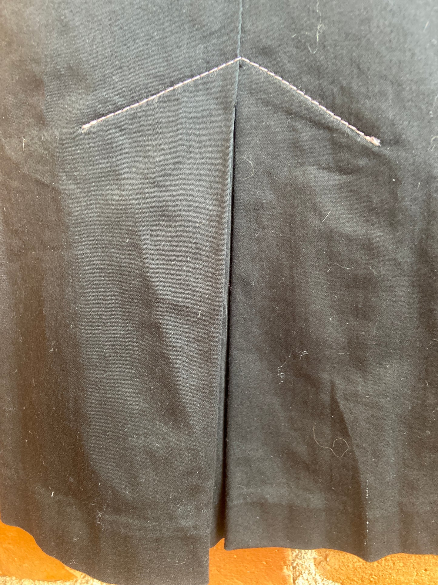 Black Mini Skirt With Buttoned Pockets