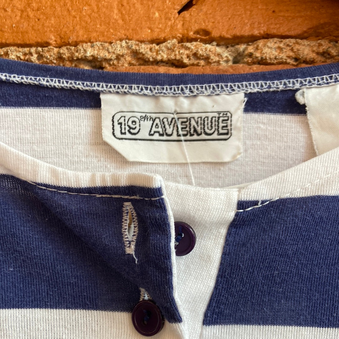 19th Avenue Blue & White Striped Shirt