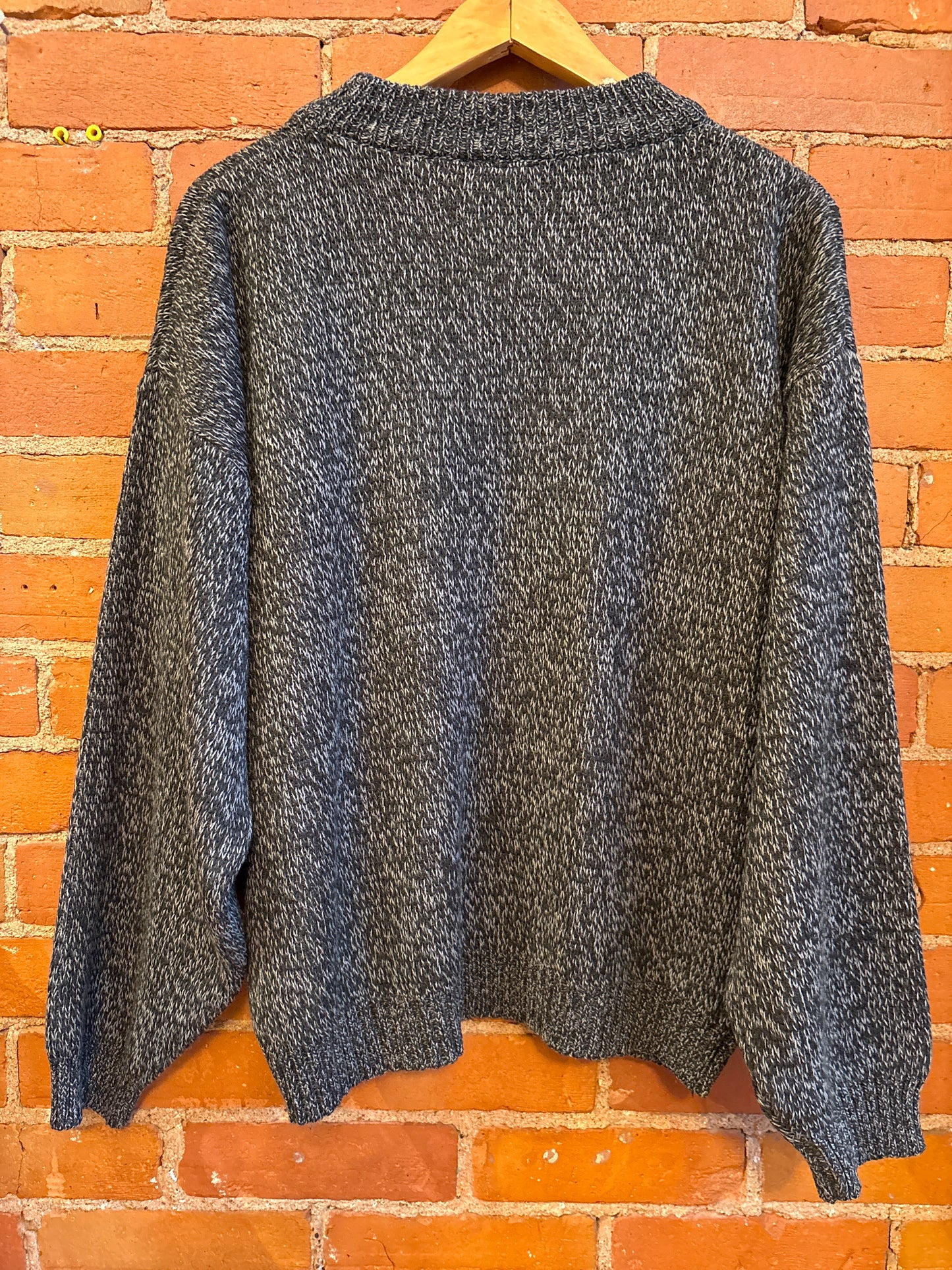 Grey & Purple 80's Dad Sweater