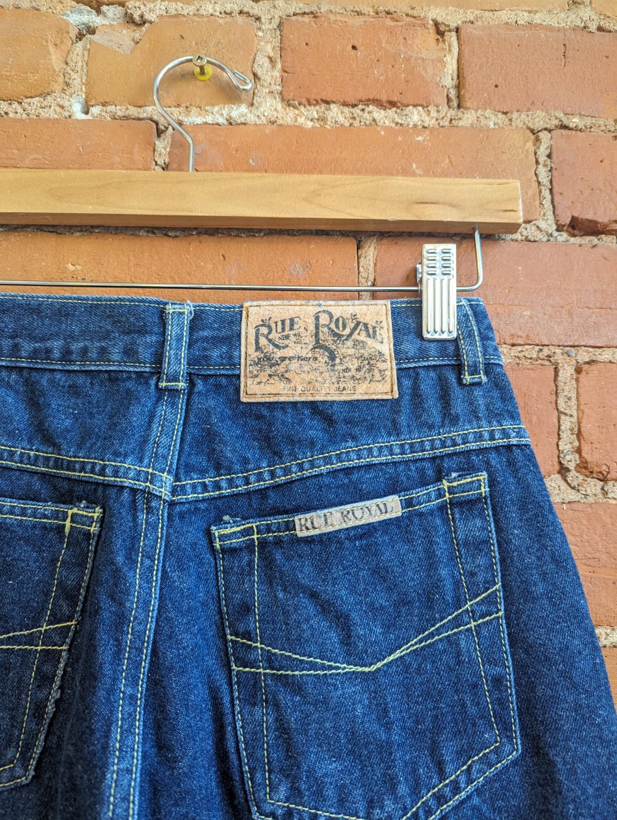 1990s Rue Royal Dark-Wash High-Rise Mom Jeans