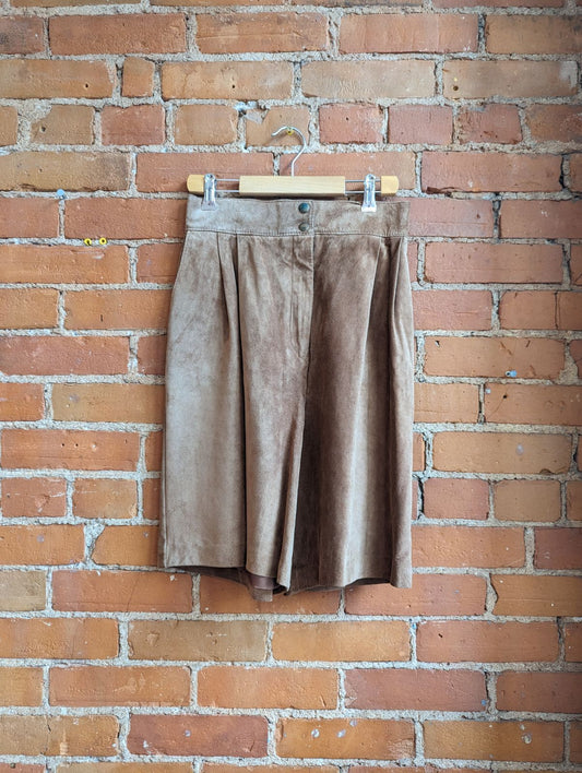 1980s Columbo Brown Suede Shorts