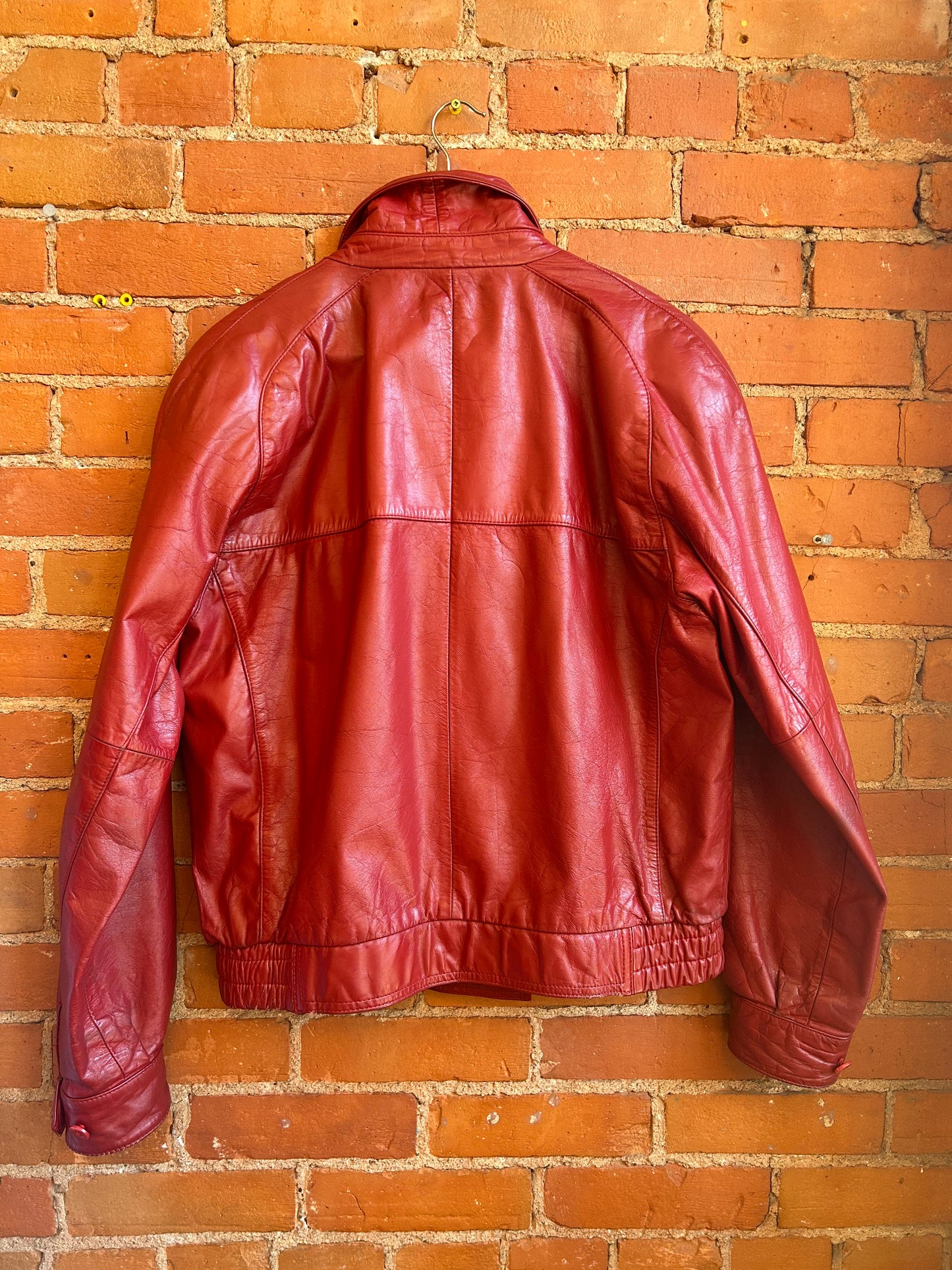 80's Red Leather Jacket