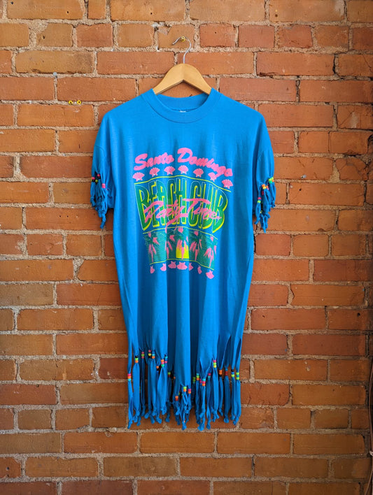 1990s Santo Domingo Beach Club Swimsuit Coverup Tee