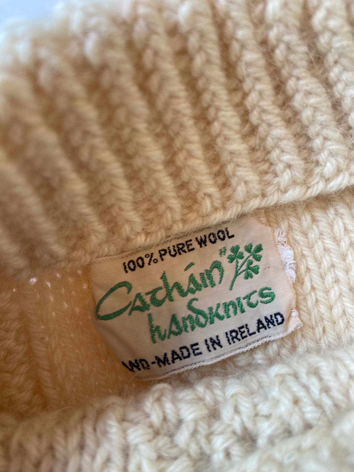 Cathain Irish Hand Knit Chunky Wool Sweater