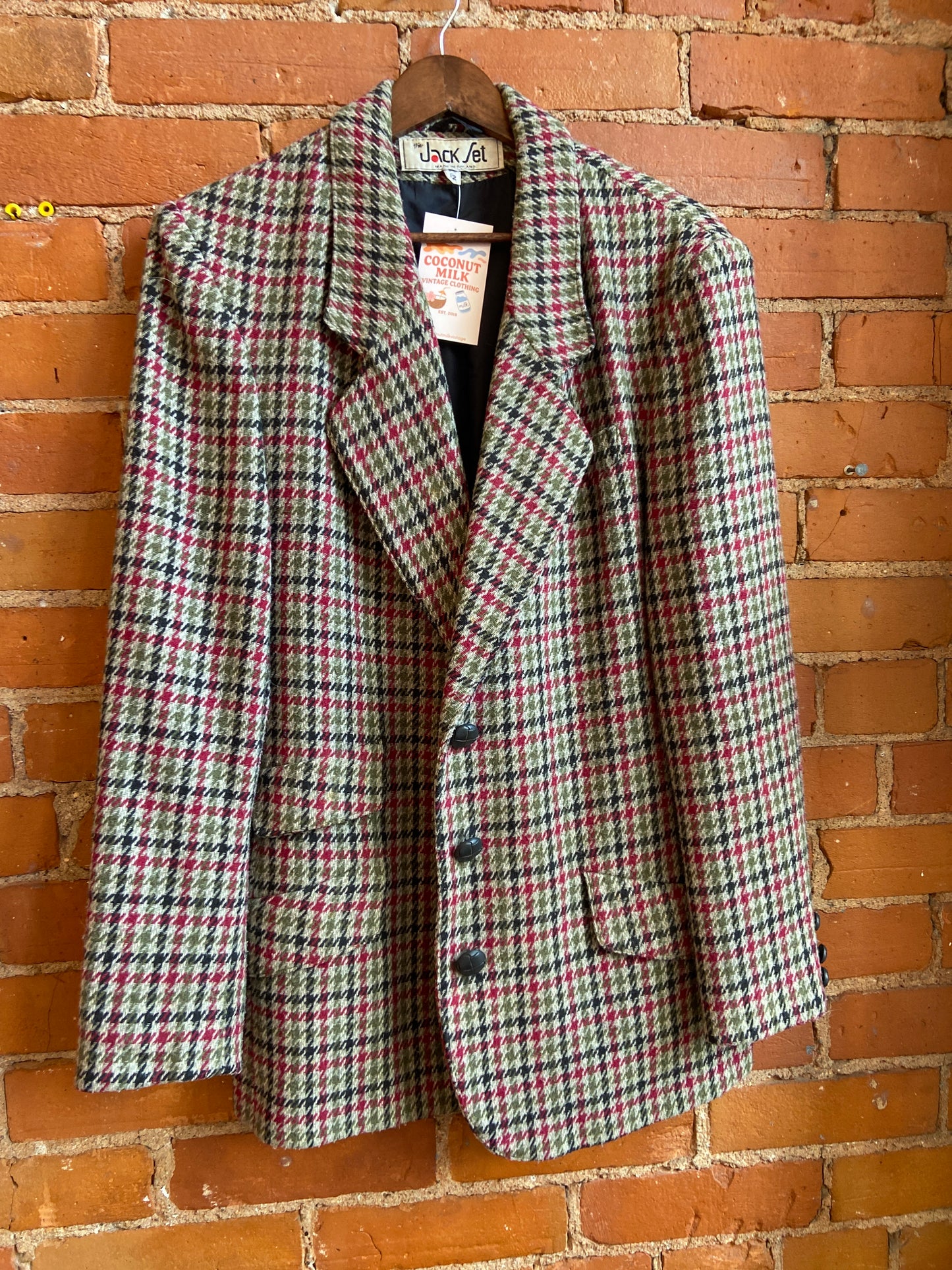 Houndstooth Tweed Blazer