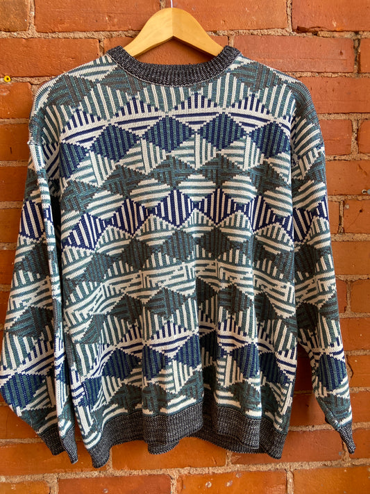 90’s Diamond Print Sweater