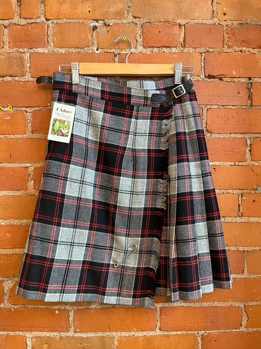 Grey Plaid Kilt