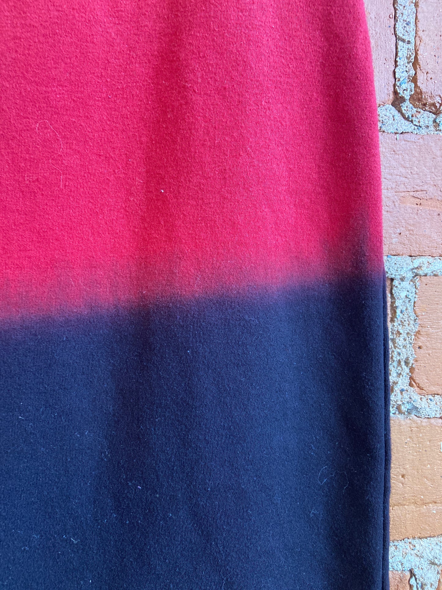 90's Club Monaco Red/Black Ombre Tube Skirt