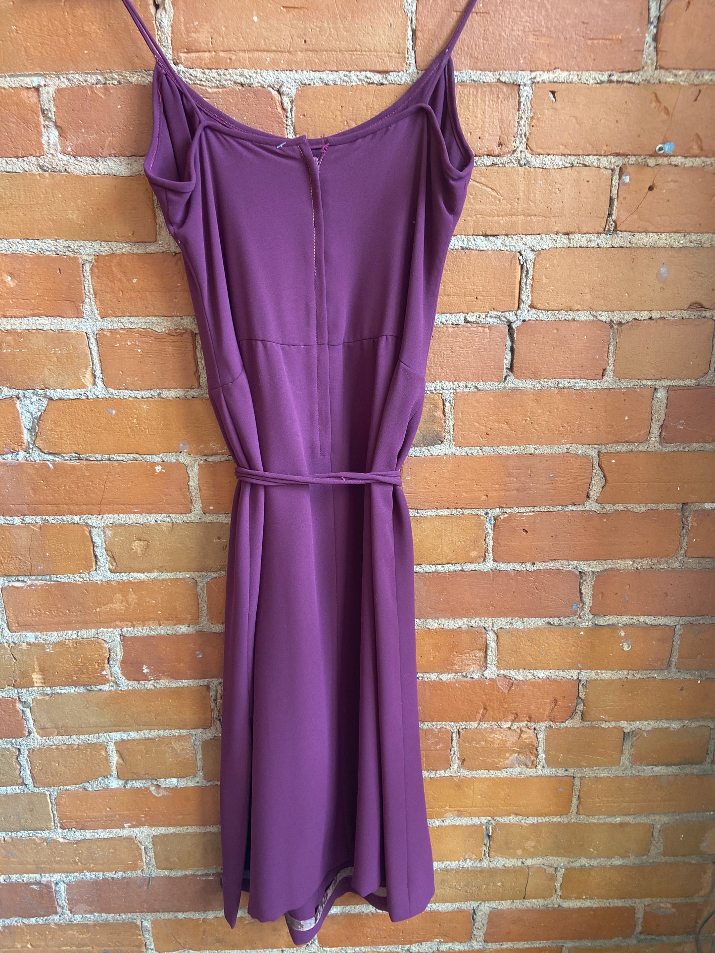 Spaghetti Strap Plum Dress