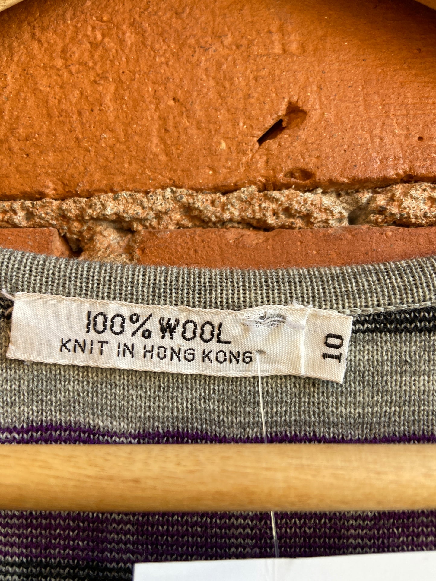 60’s Geometric Long Wool Layering Piece