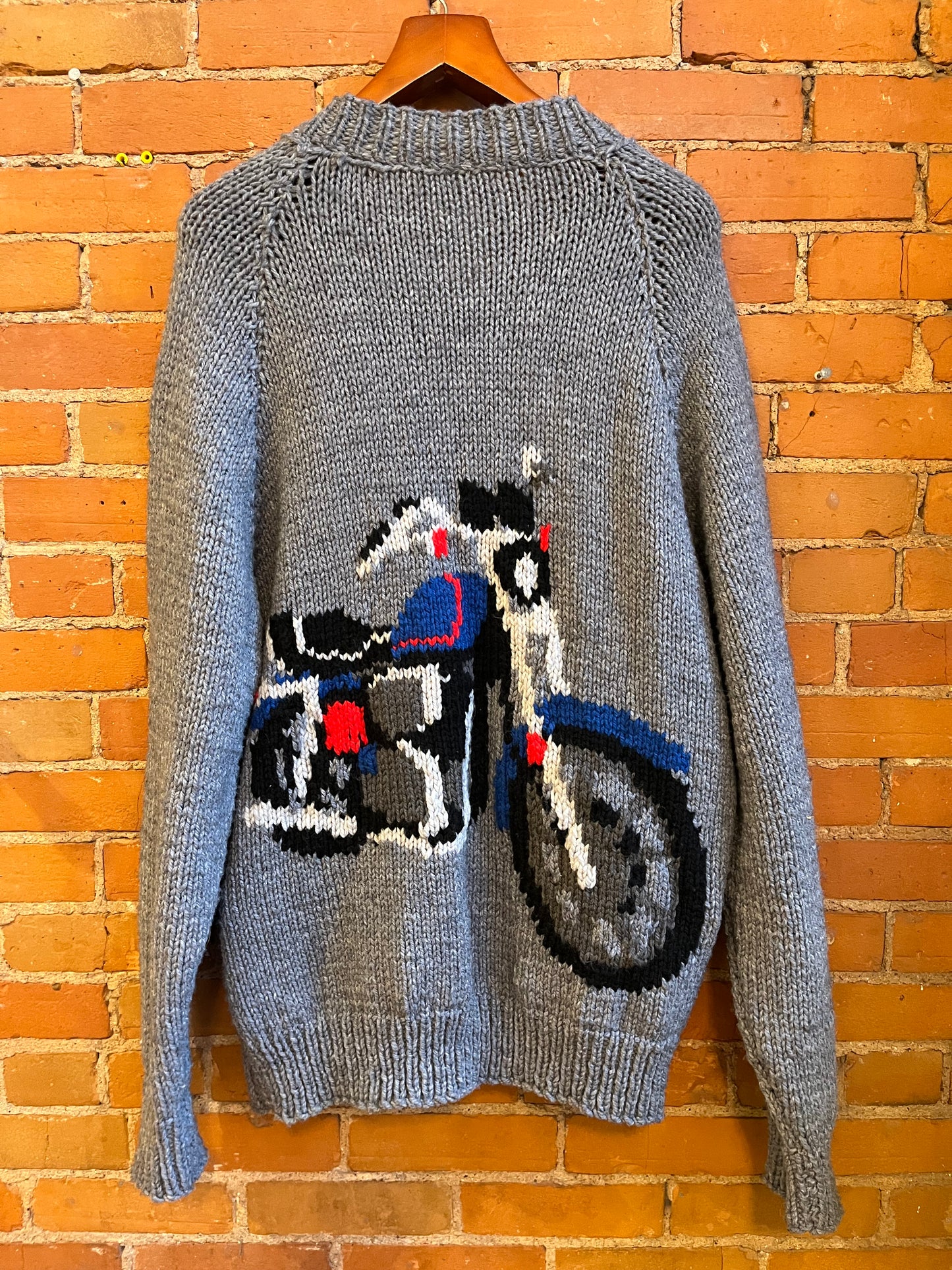 Mary Maxim Wool Motorcycle Sweater