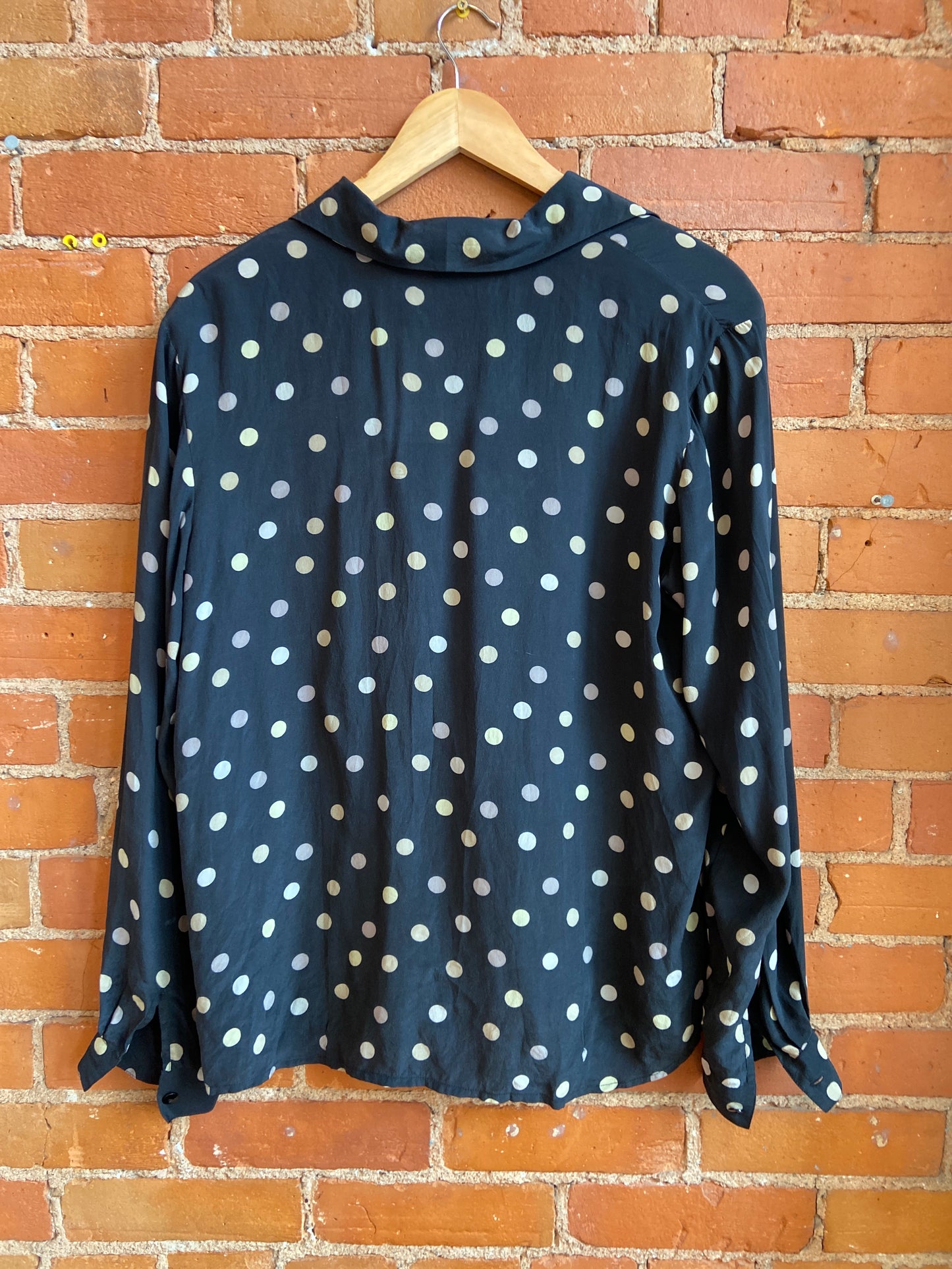 Anna and Frank Polk Dot  Silk Shirt