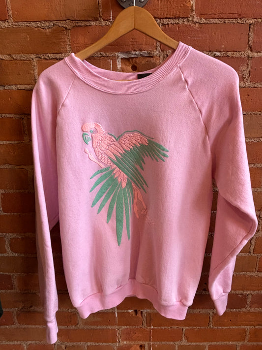 Pink Bird Crewneck Sweatshirt US Virgin Islands