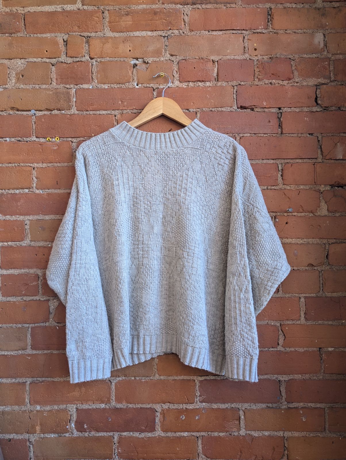 1980s Black Jack Beige Sweater