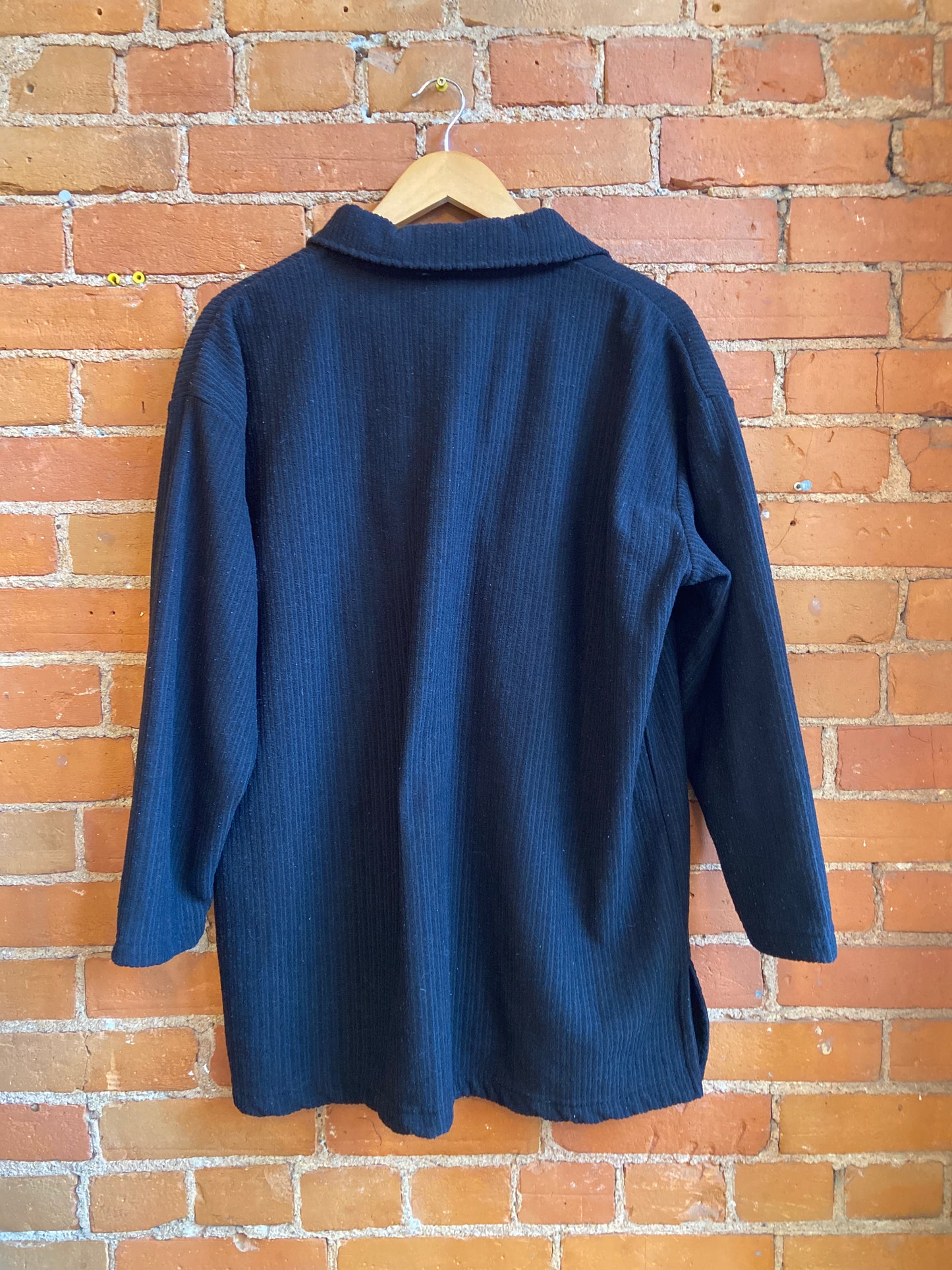 1990s Optional Equipment Black Ribbed Shacket