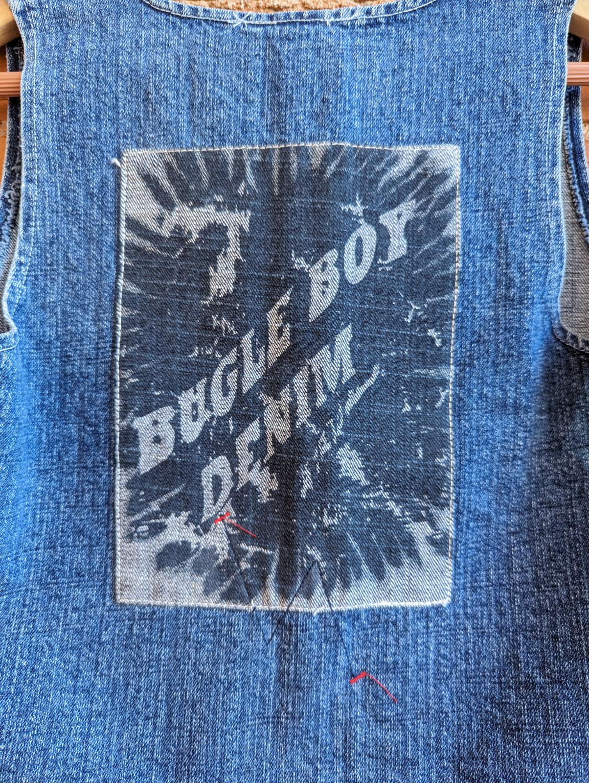 1990s Bugle Boy Cropped Denim Vest