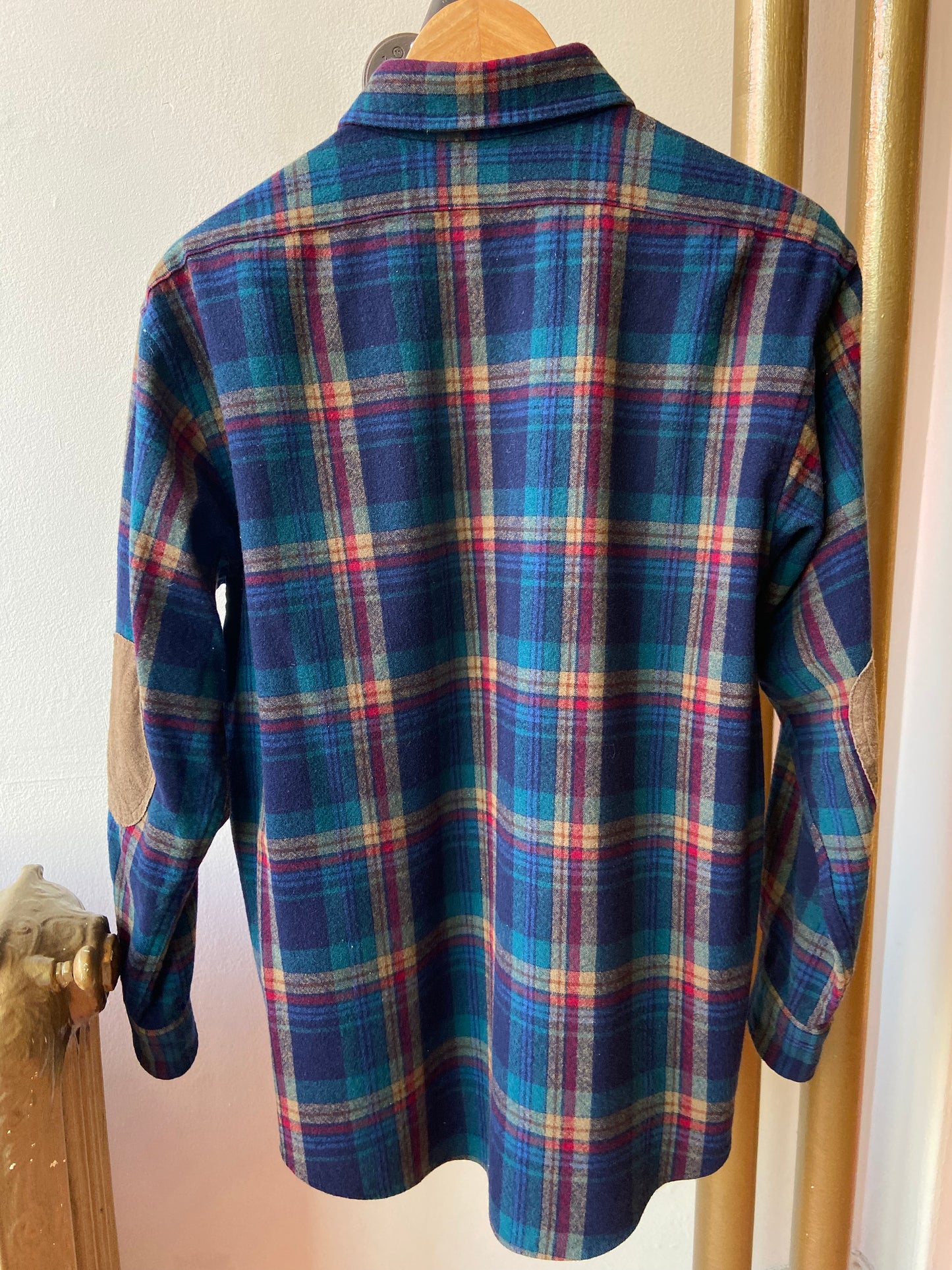 Pendleton Blue/Multi Plaid Wool Trail Shirt