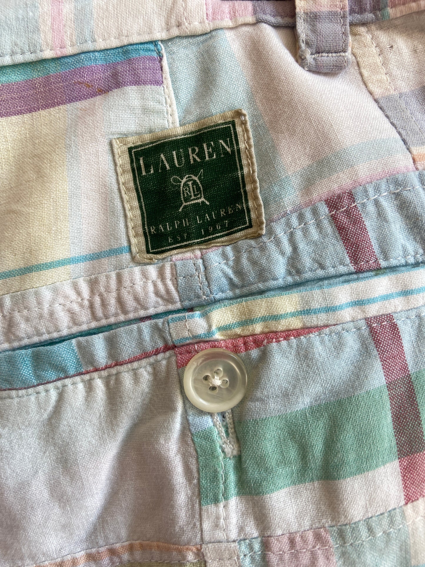 Ralph Lauren Pastel Cotton Madras Shorts