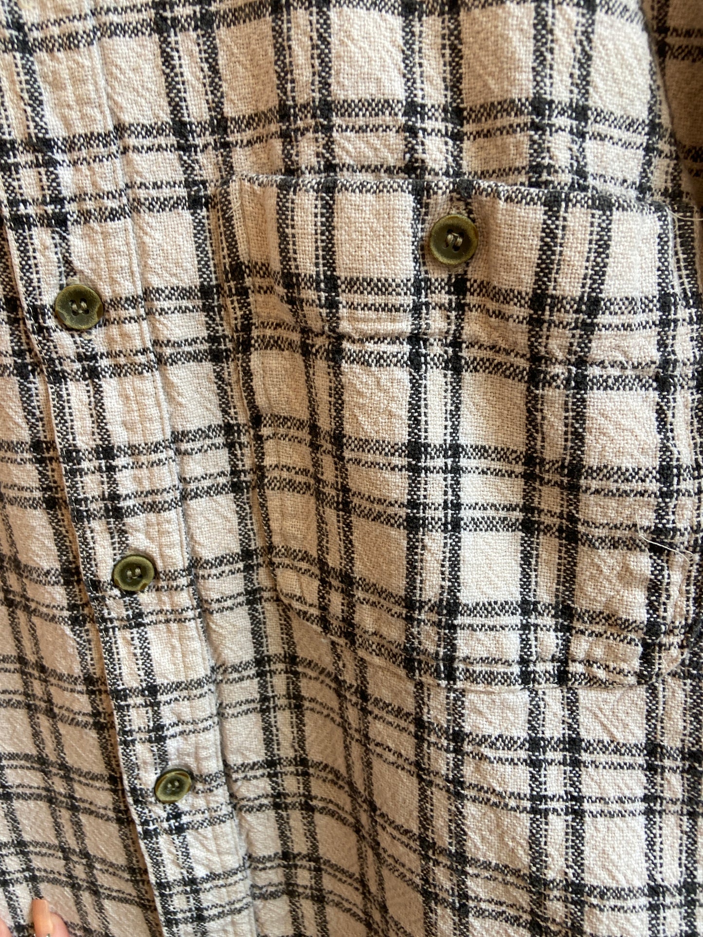 90's Brian Brothers Plaid Cotton Button-Up