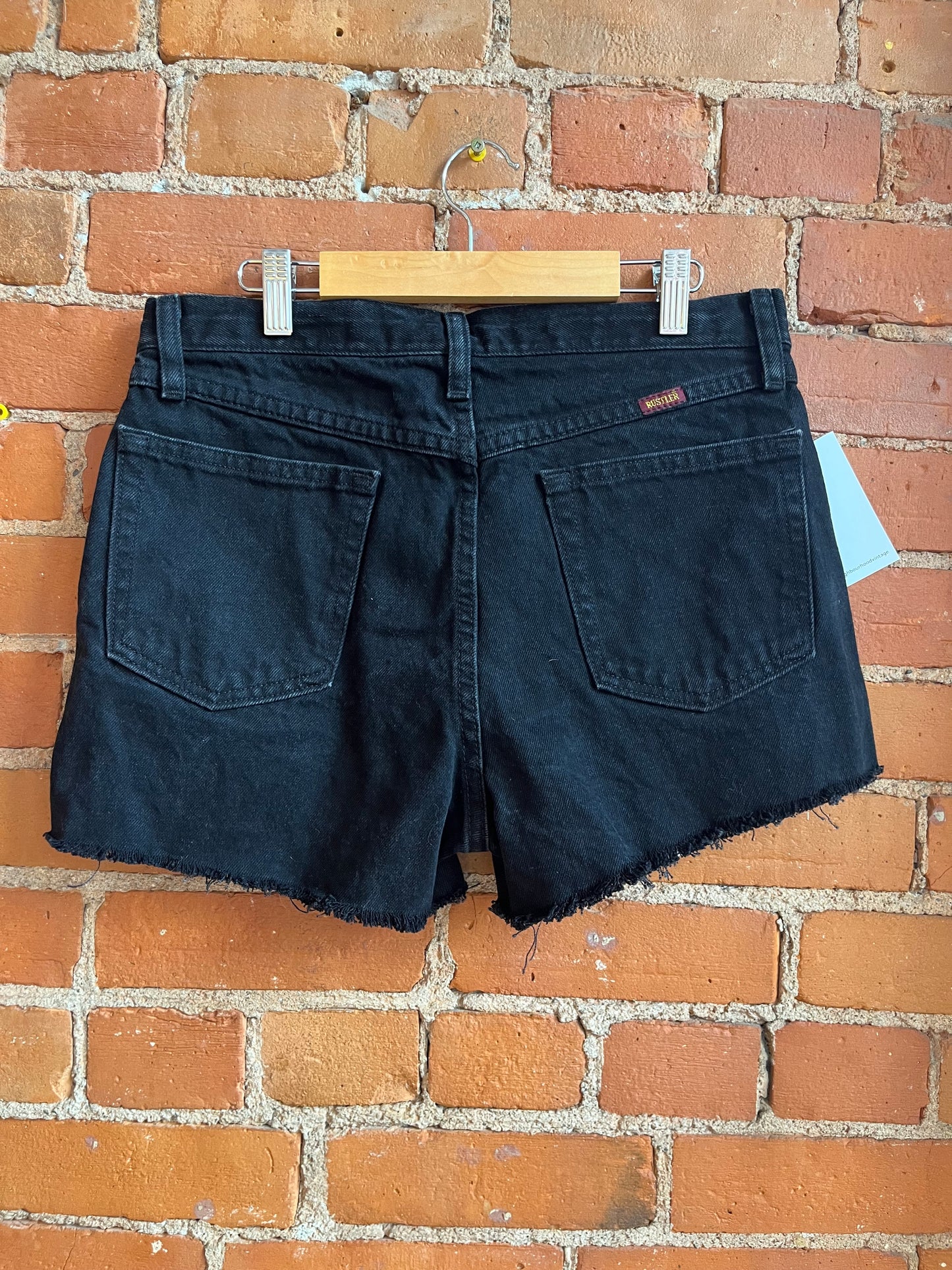 Rustler Black Denim Shorts