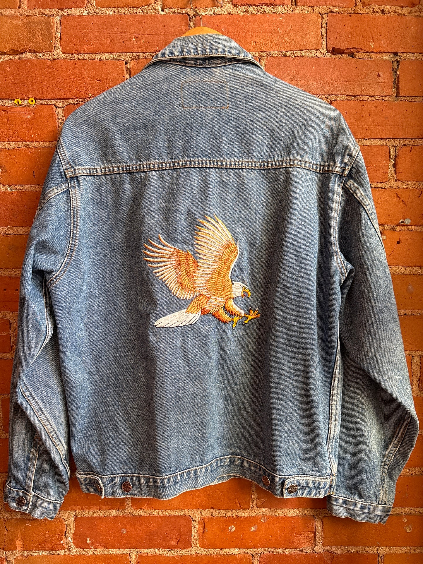 Denim Embroidered Trucker Jacket
