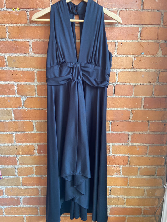 Black Halter Marilyn Monroe Style Dress