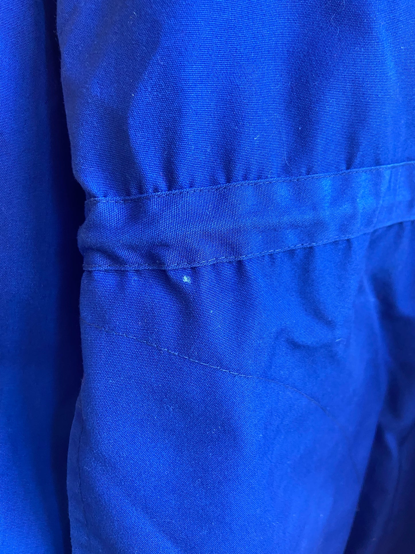 1980s Cariboo Blue Utility Jacket With Faux Sherpa Collar